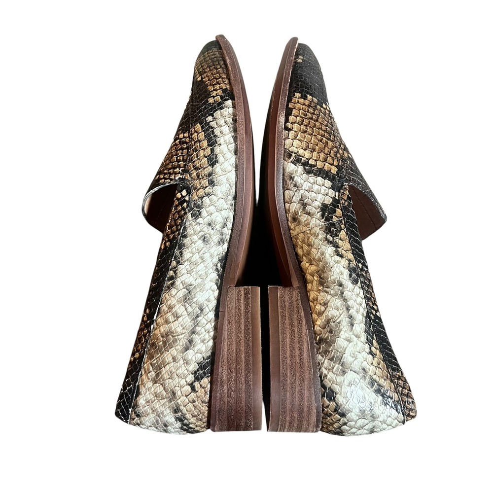 Madewell Frances Loafers Snakeskin Embossed Leather Pointed Toe Flats AA177 8.5 - Picture 4 of 9